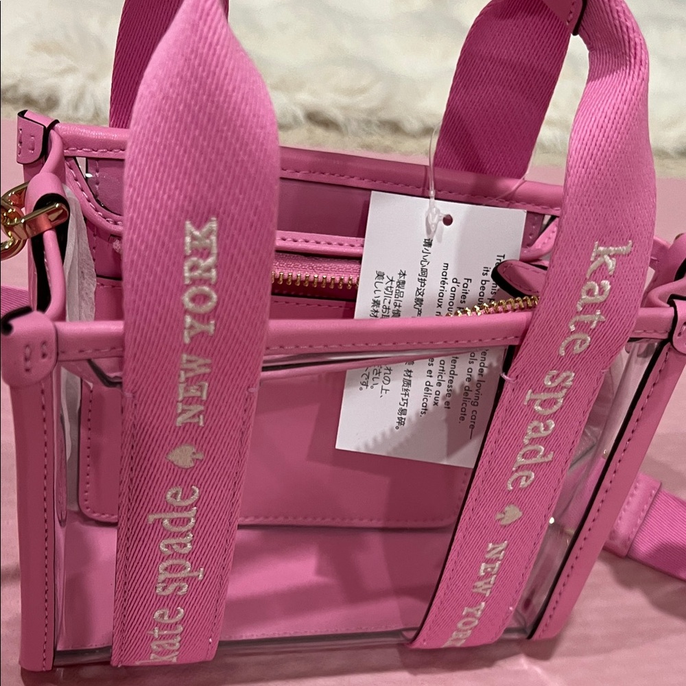 Kate Spade Pink Transparent Tote - Picture 7 of 10